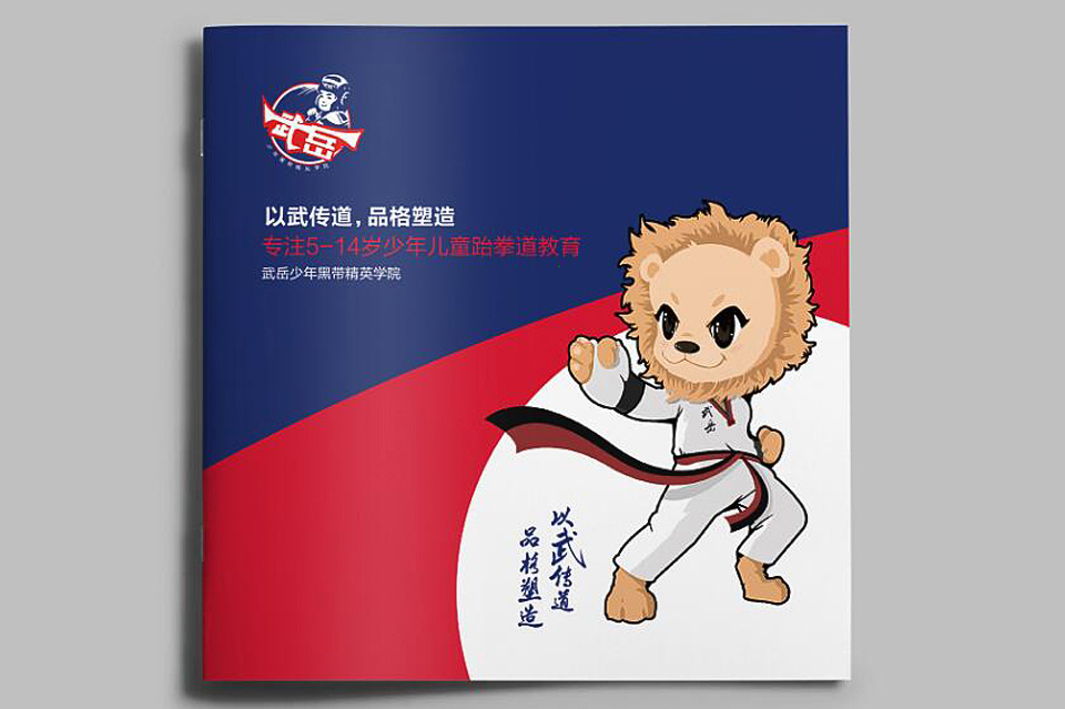 武岳跆拳道培训画册设计